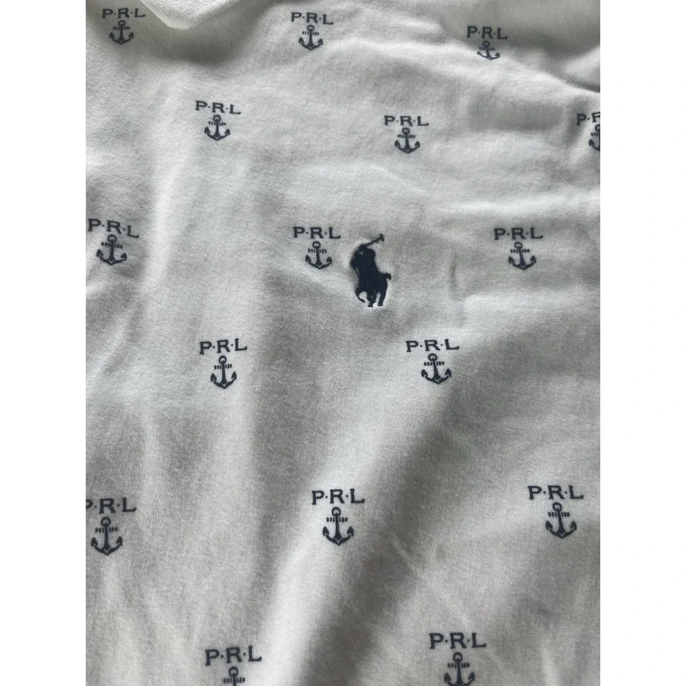 Polo Ralph Lauren Men's Size XL Classic Allover Print Anchor PRL Polo Shirt